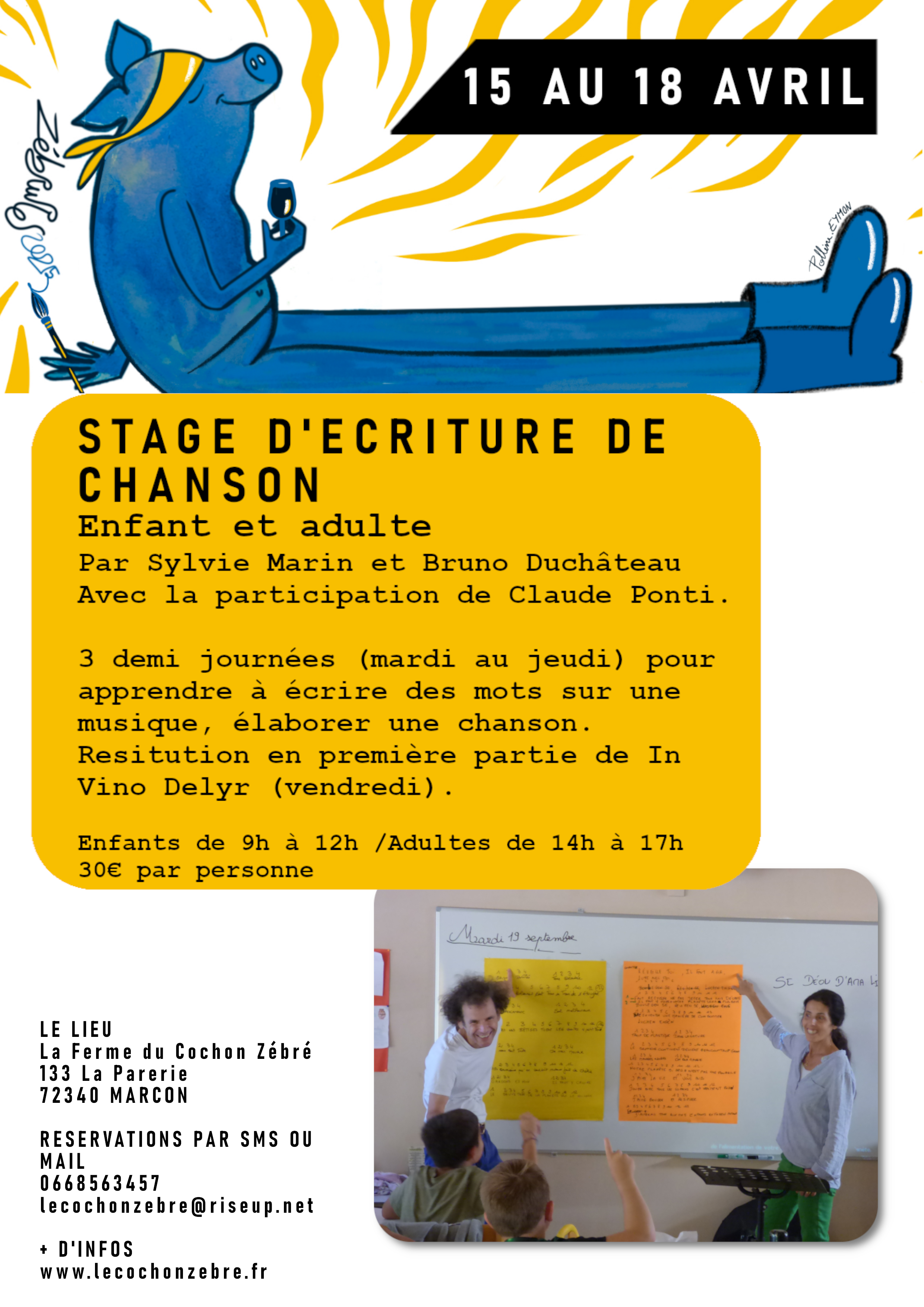 AFFICHES STAGE ECRITURE