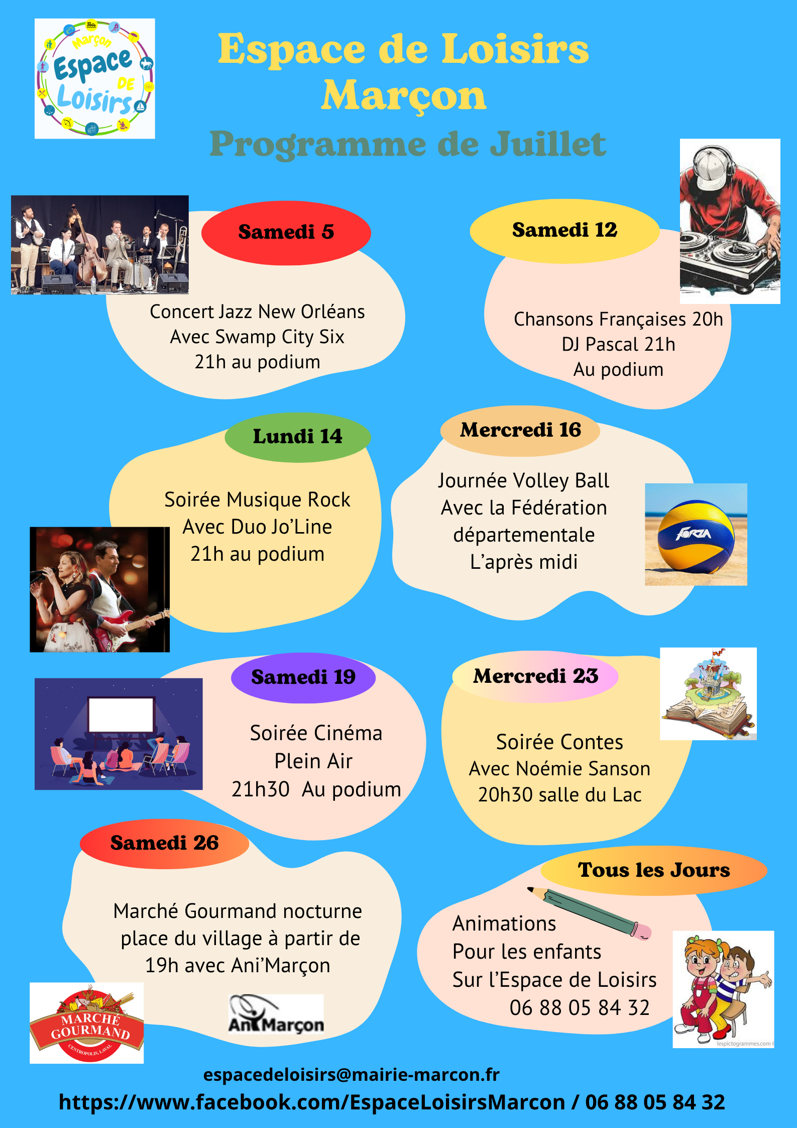 Programmation juillet