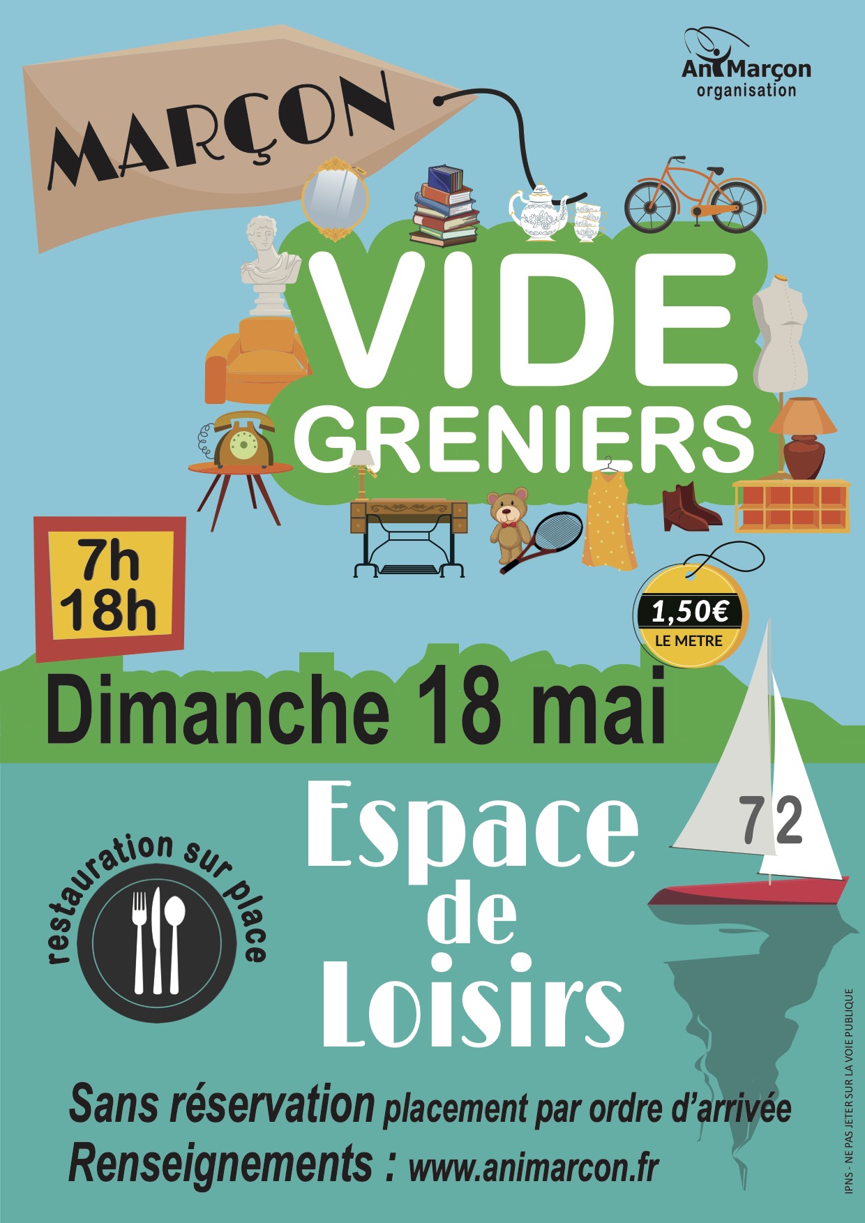 affiche vide greniers 2025